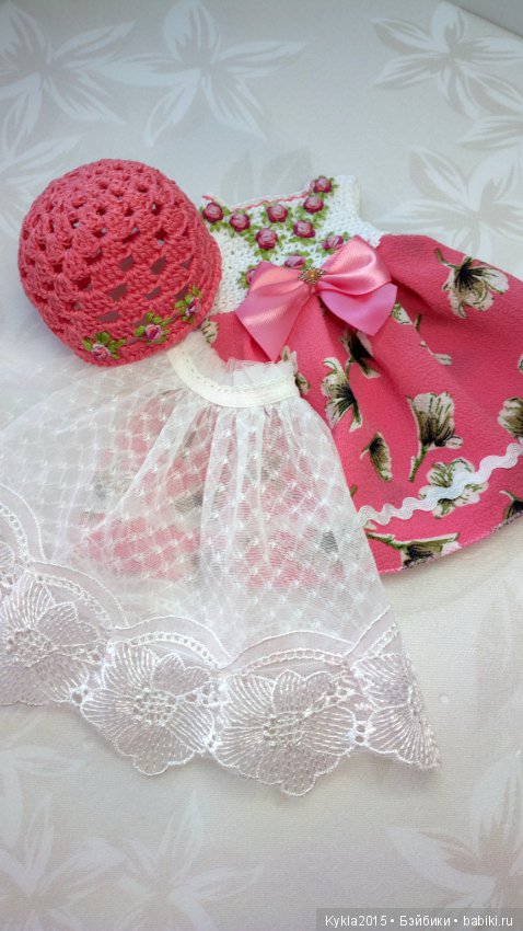 Розовый наряд ля куклы от Dianna Effner (фото 8)