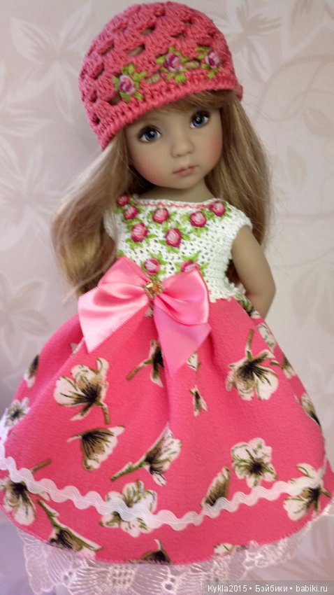 Розовый наряд ля куклы от Dianna Effner (фото 5)