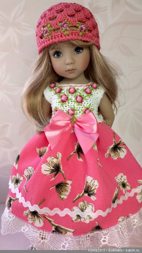 Розовый наряд ля куклы от Dianna Effner (фото 7)