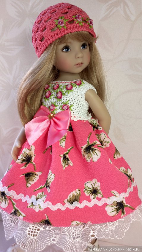 Розовый наряд ля куклы от Dianna Effner (фото 3)