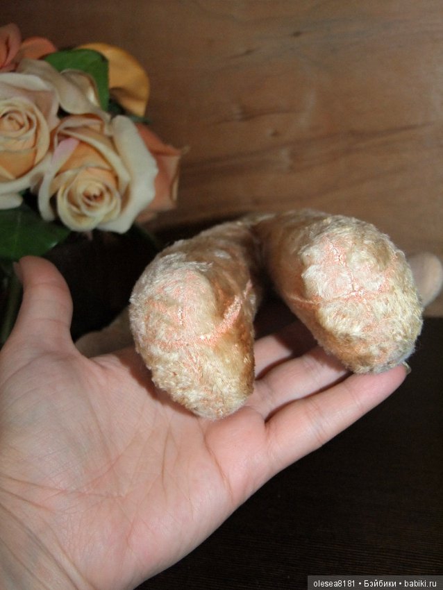 Googly. Старинная текстильная куколка Гуглик