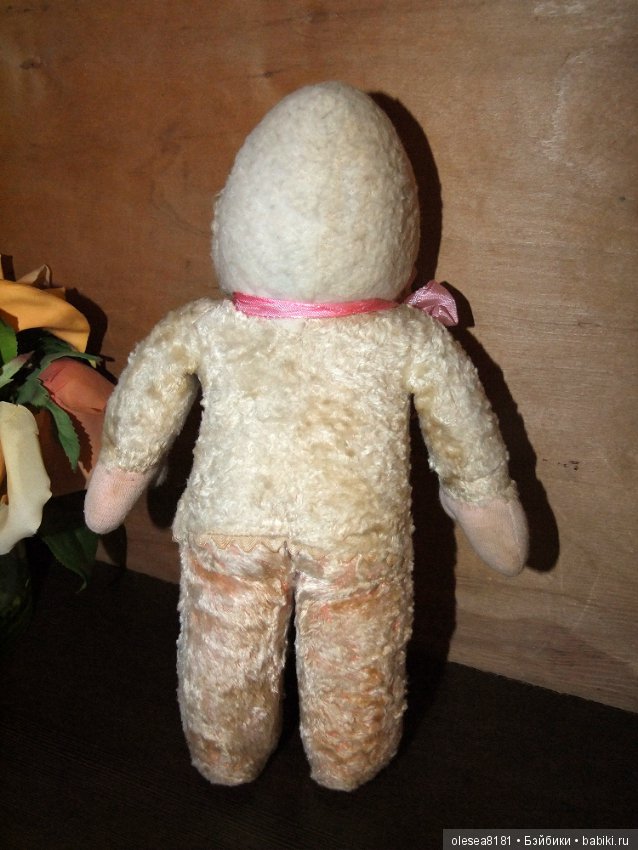 Googly. Старинная текстильная куколка Гуглик (фото 4)