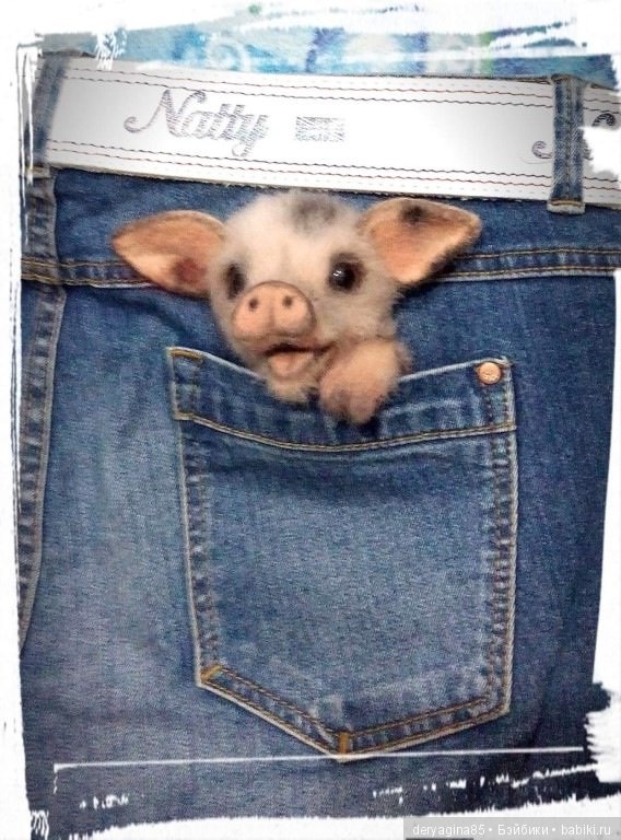 Брошь "Поросёнок" — Авторские игрушки (фото 5)