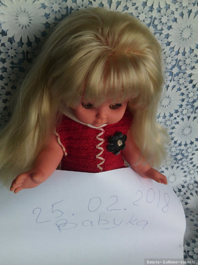 Кукла ГДР 35 см вся резиновая (фото 9)