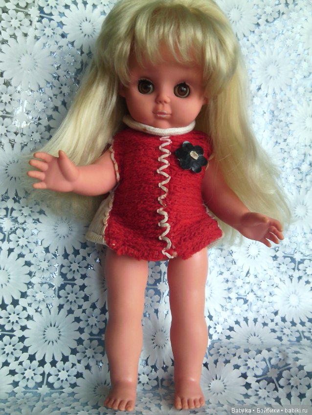 Кукла ГДР 35 см вся резиновая