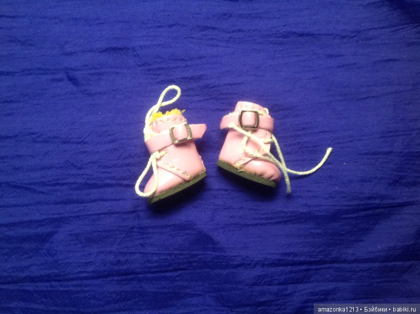 Обувочка для кукол с ножкой от 1см до 2,5 см, туфли на ножку до 4,5 см (фото 4)