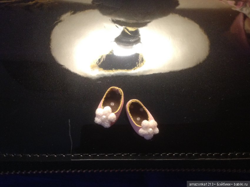 Обувочка для кукол с ножкой от 1см до 2,5 см, туфли на ножку до 4,5 см (фото 2)