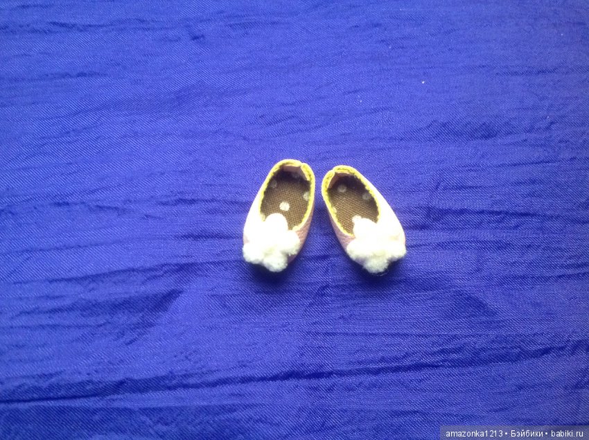 Обувочка для кукол с ножкой от 1см до 2,5 см, туфли на ножку до 4,5 см