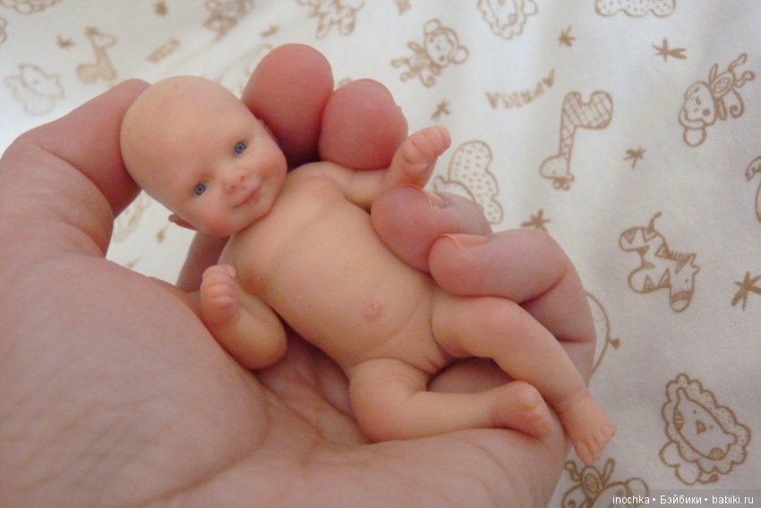 Силиконовая девочка 11см — Авторские куклы (фото 5)