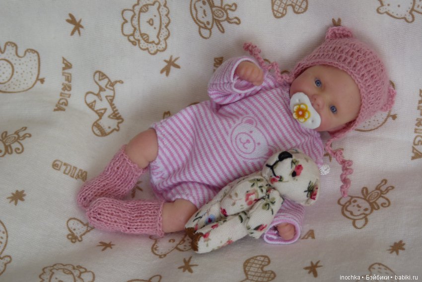 Силиконовая девочка 11см — Авторские куклы