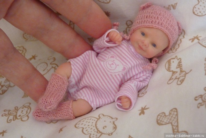 Силиконовая девочка 11см — Авторские куклы (фото 7)