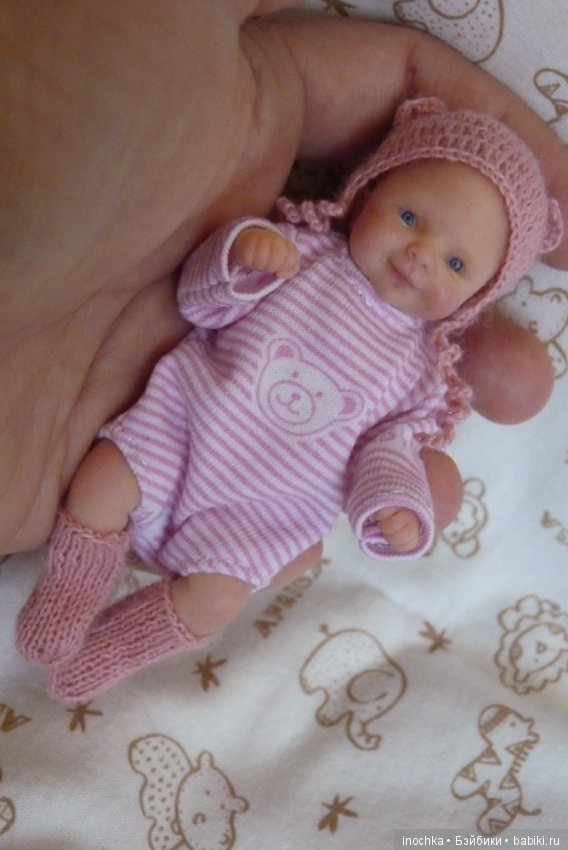 Силиконовая девочка 11см — Авторские куклы (фото 8)