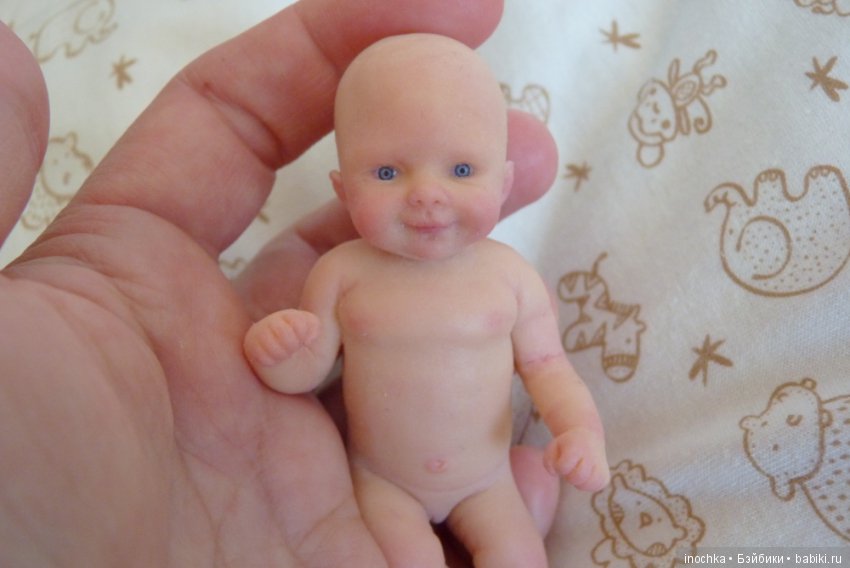 Силиконовая девочка 11см — Авторские куклы (фото 3)