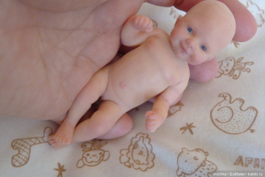 Силиконовая девочка 11см — Авторские куклы (фото 2)