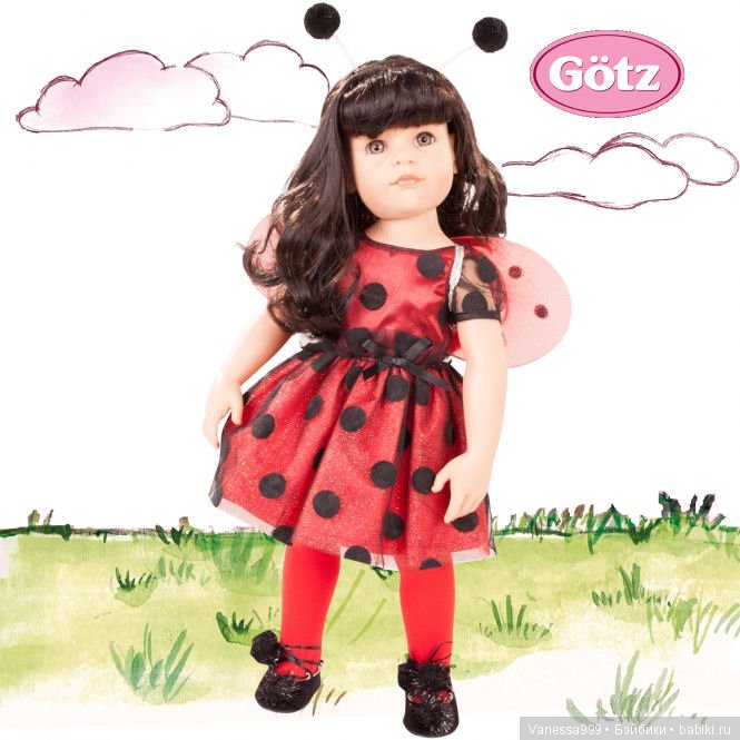 Оригинальный аутфит Ханны Божья коровка(Ladybug) 2018 г. от Готц(Gotz) (фото 6)