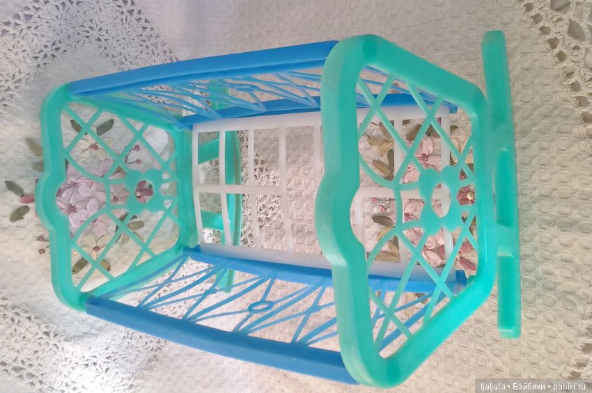 Кроватка для куклы — Кукольная мебель (фото 6)