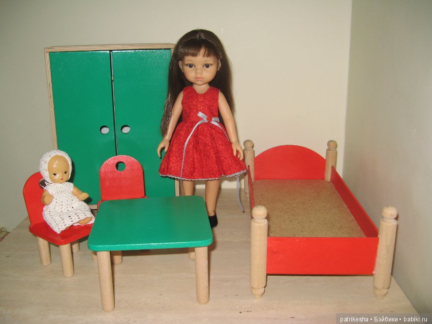 Набор деревянной мебели для кукол