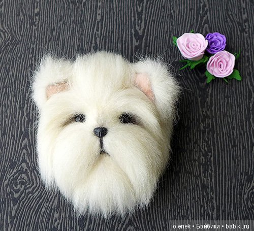 Брошь. Собачка — Авторские игрушки