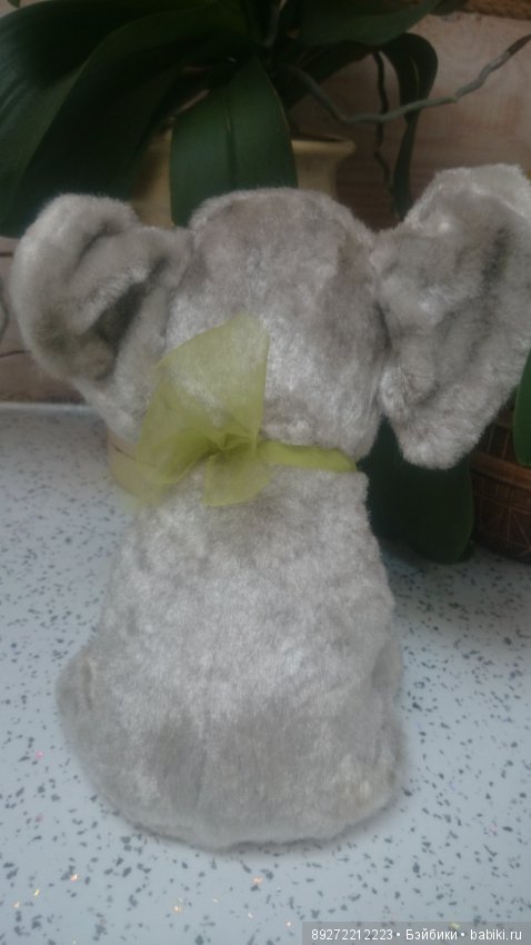 Плюшевый слоник СССР — Винтажные куклы и игрушки детства (фото 4)