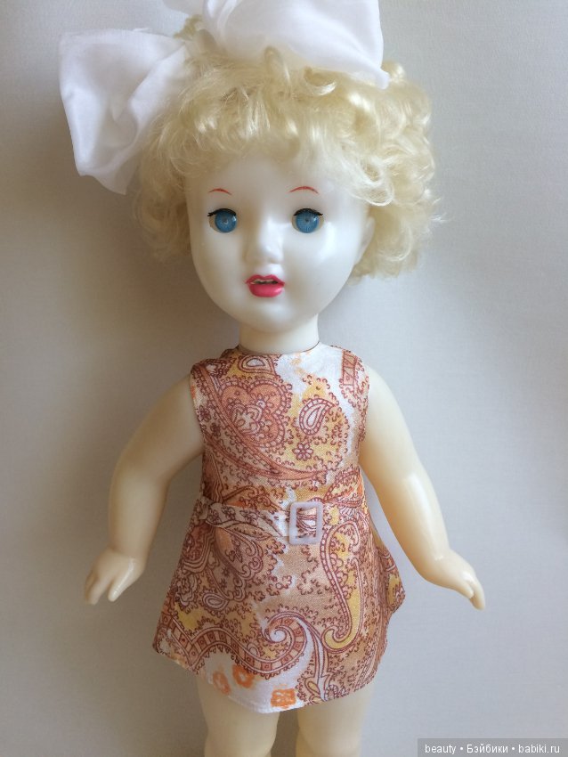 Кукла СССР/ Люда с зубками/ Саратовская ф-ка игрушки/ 65см (фото 4)