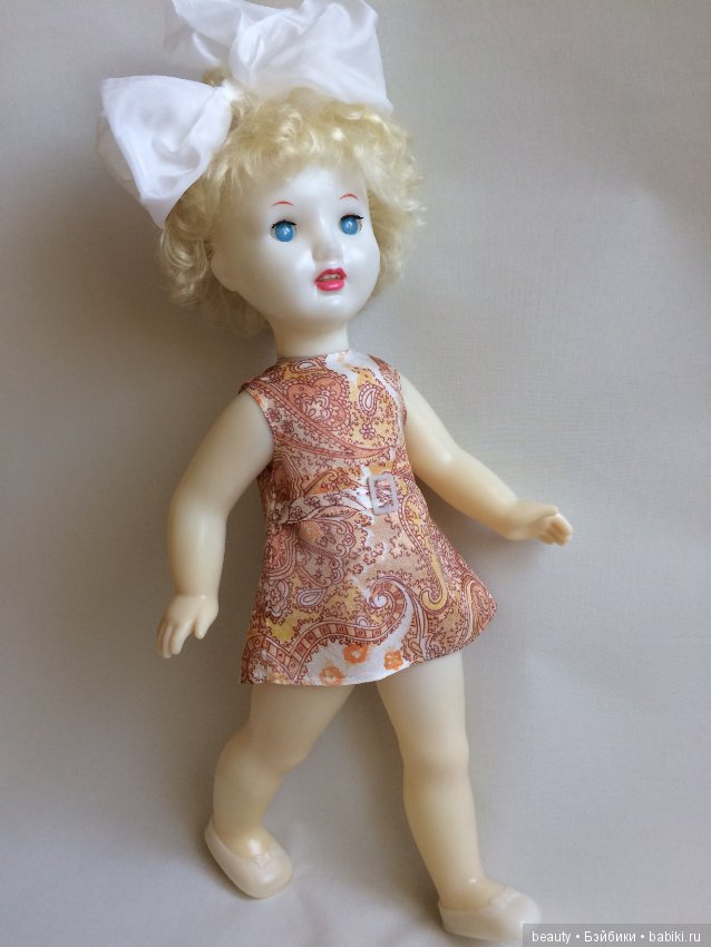 Кукла СССР/ Люда с зубками/ Саратовская ф-ка игрушки/ 65см (фото 7)