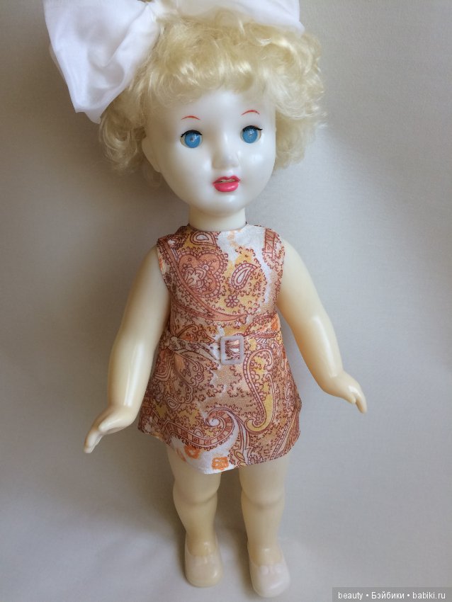 Кукла СССР/ Люда с зубками/ Саратовская ф-ка игрушки/ 65см (фото 9)