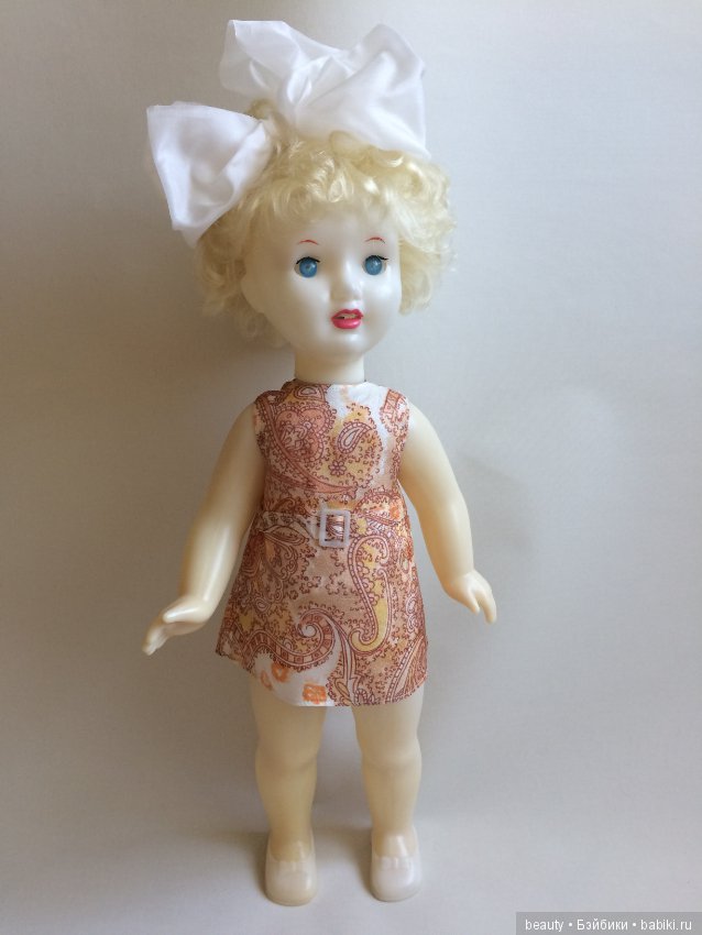 Кукла СССР/ Люда с зубками/ Саратовская ф-ка игрушки/ 65см