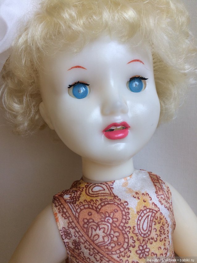 Кукла СССР/ Люда с зубками/ Саратовская ф-ка игрушки/ 65см (фото 2)