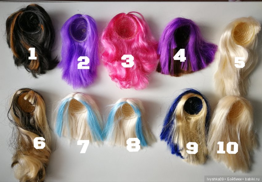 Wigs BJD Angora (парики для кукол БЖД)