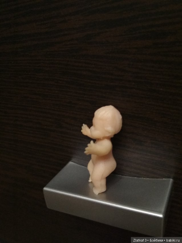 Пупс пупсик-девочка резиновый из киндера Союзпечать 3см (фото 4)