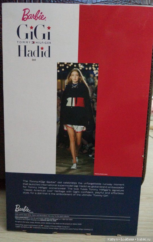 Barbie Tommy Hilfiger GiGi Hadid, ДжиДжи Хадид НРФБ (фото 8)