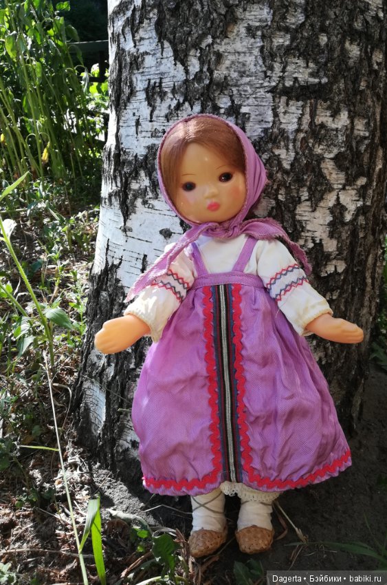 Кукла СССР в национальном костюме. Редкая! Горьковская фабрика игрушек "Мир" (фото 6)
