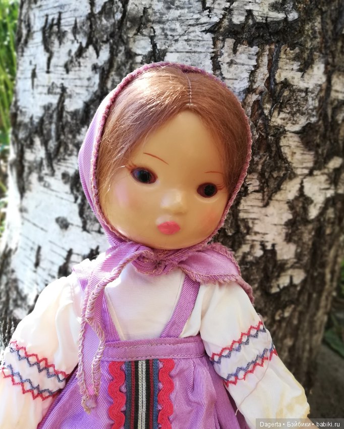 Кукла СССР в национальном костюме. Редкая! Горьковская фабрика игрушек "Мир" (фото 4)