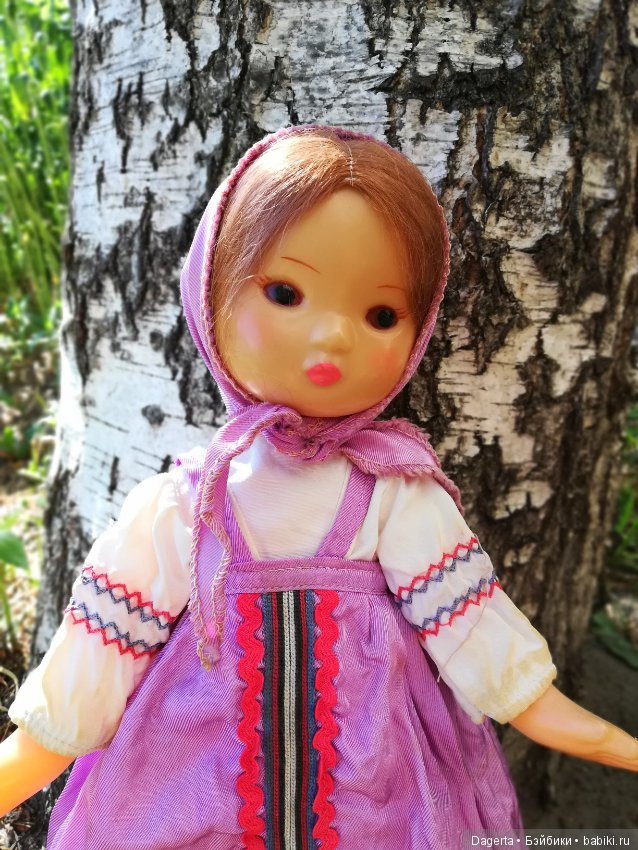 Кукла СССР в национальном костюме. Редкая! Горьковская фабрика игрушек "Мир" (фото 5)