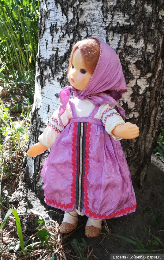 Кукла СССР в национальном костюме. Редкая! Горьковская фабрика игрушек "Мир" (фото 7)