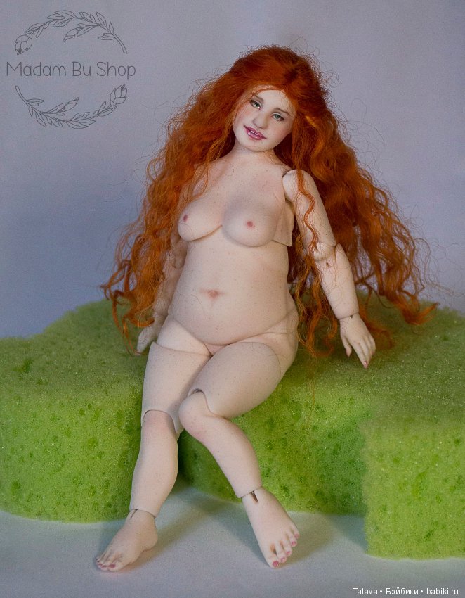 БЖД рыжая Пышка от Александры Соцковой с мейком от Мадам Бу