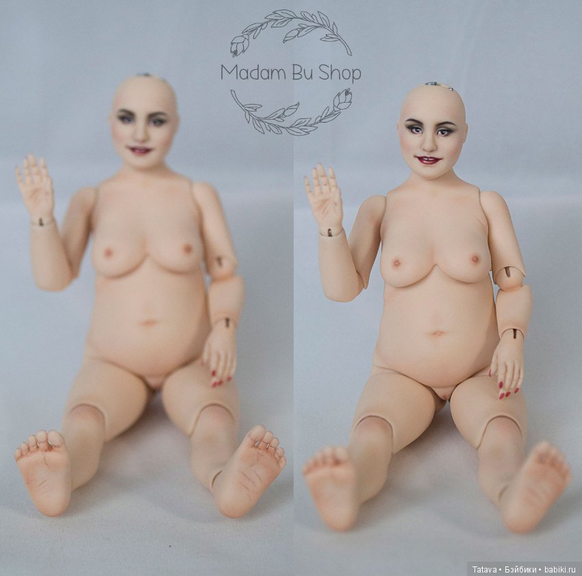 БЖД брюнетка Пышка от Александры Соцковой с мейком от Мадам Бу (фото 4)