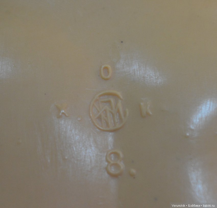 Кукла - малыш целлюлоидный . Довоенный ,ОХК .Ленинград .Клеймо .1930 - е годы .Редкая (фото 8)