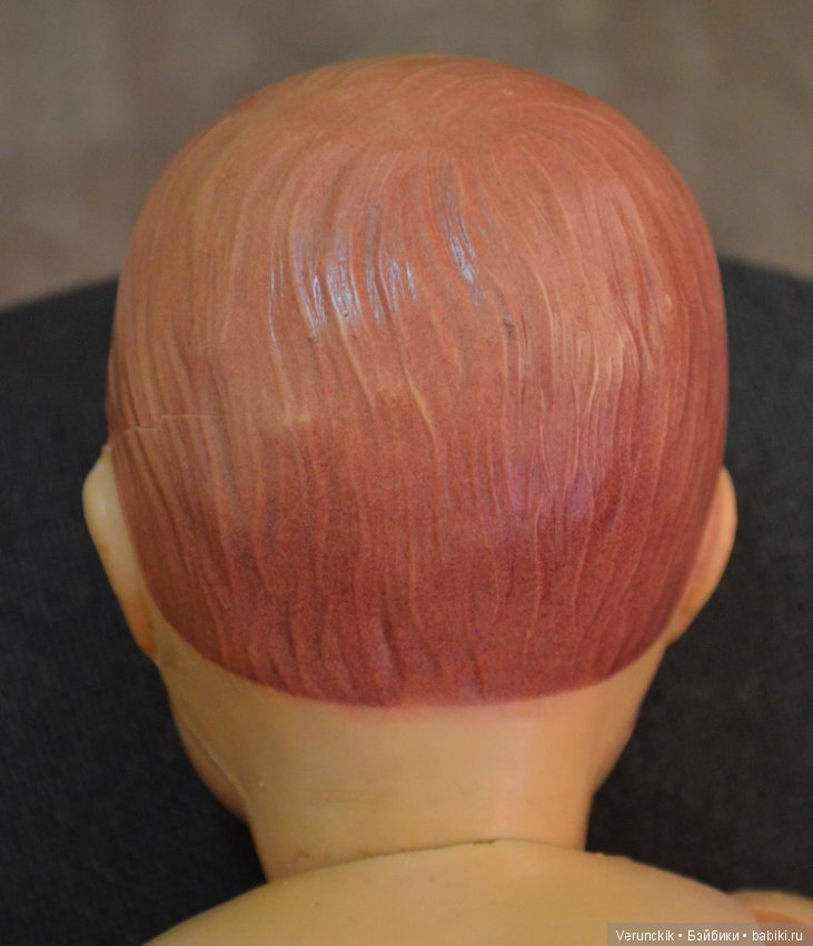 Кукла - малыш целлюлоидный . Довоенный ,ОХК .Ленинград .Клеймо .1930 - е годы .Редкая (фото 7)