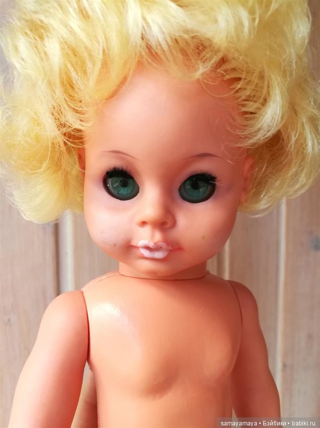 Редкая сердитая немочка, немецкая кукла, ГДР Ernstroda (фото 8)