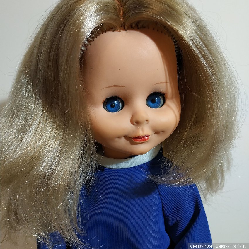 Улыбашка с ямочками. Винтажная немецкая кукла ГДР рост 40 см Sonni