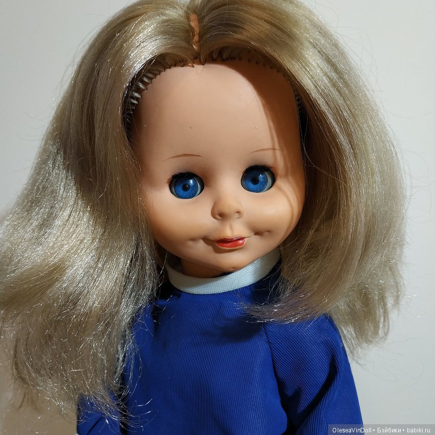 Улыбашка с ямочками. Винтажная немецкая кукла ГДР рост 40 см Sonni (фото 8)