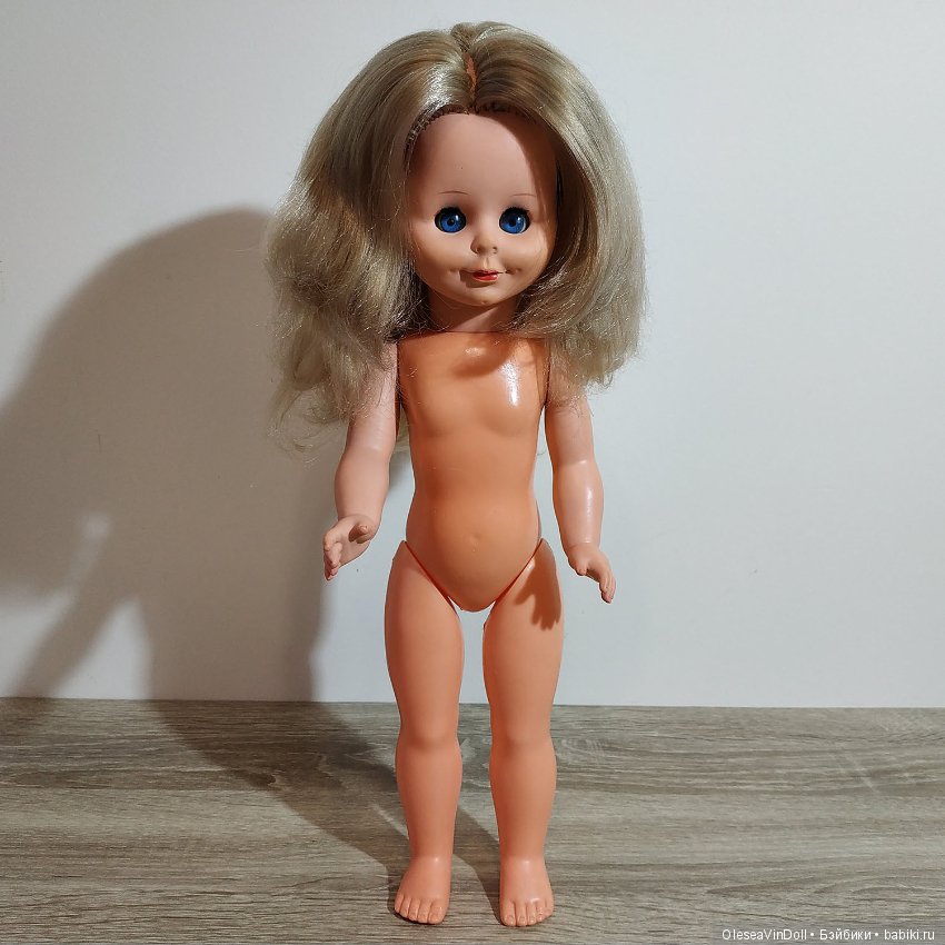 Улыбашка с ямочками. Винтажная немецкая кукла ГДР рост 40 см Sonni