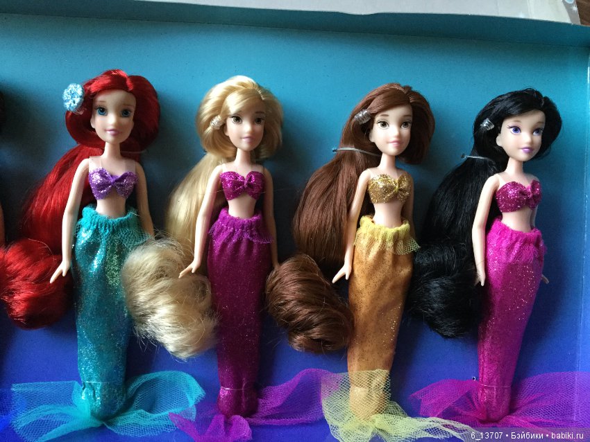 Раритетный набор мини куколок «Ариэль с сёстрами» Дисней, Disney (фото 4)
