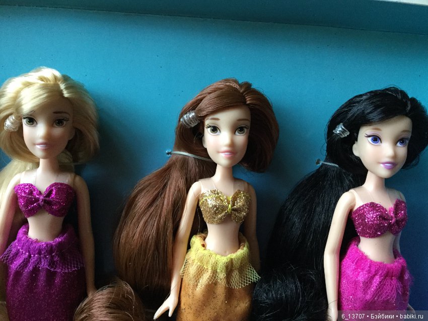 Раритетный набор мини куколок «Ариэль с сёстрами» Дисней, Disney (фото 7)