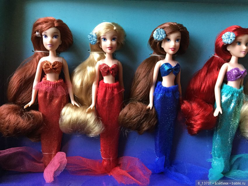 Раритетный набор мини куколок «Ариэль с сёстрами» Дисней, Disney (фото 3)