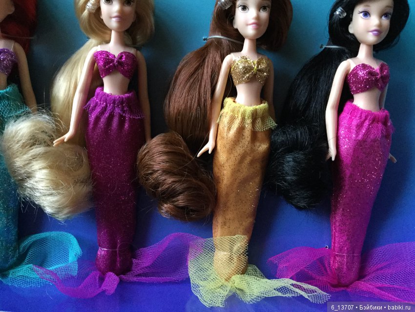 Раритетный набор мини куколок «Ариэль с сёстрами» Дисней, Disney (фото 10)