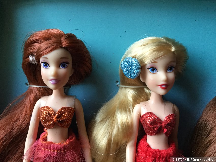 Раритетный набор мини куколок «Ариэль с сёстрами» Дисней, Disney (фото 5)