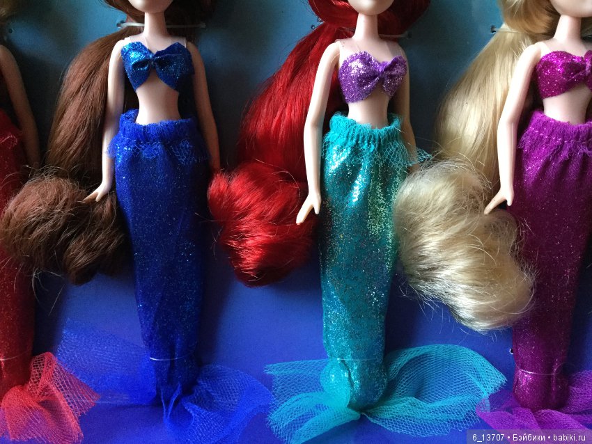 Раритетный набор мини куколок «Ариэль с сёстрами» Дисней, Disney (фото 9)