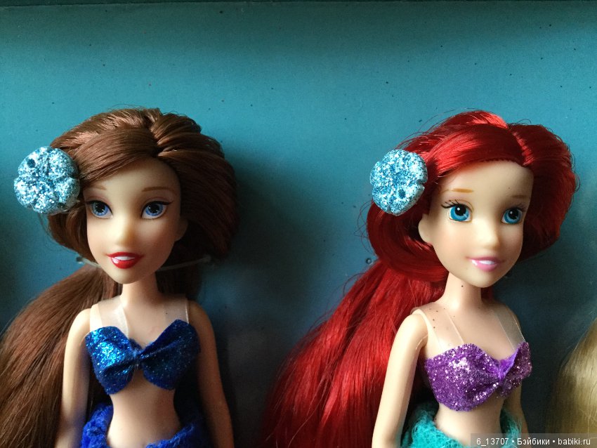 Раритетный набор мини куколок «Ариэль с сёстрами» Дисней, Disney (фото 6)